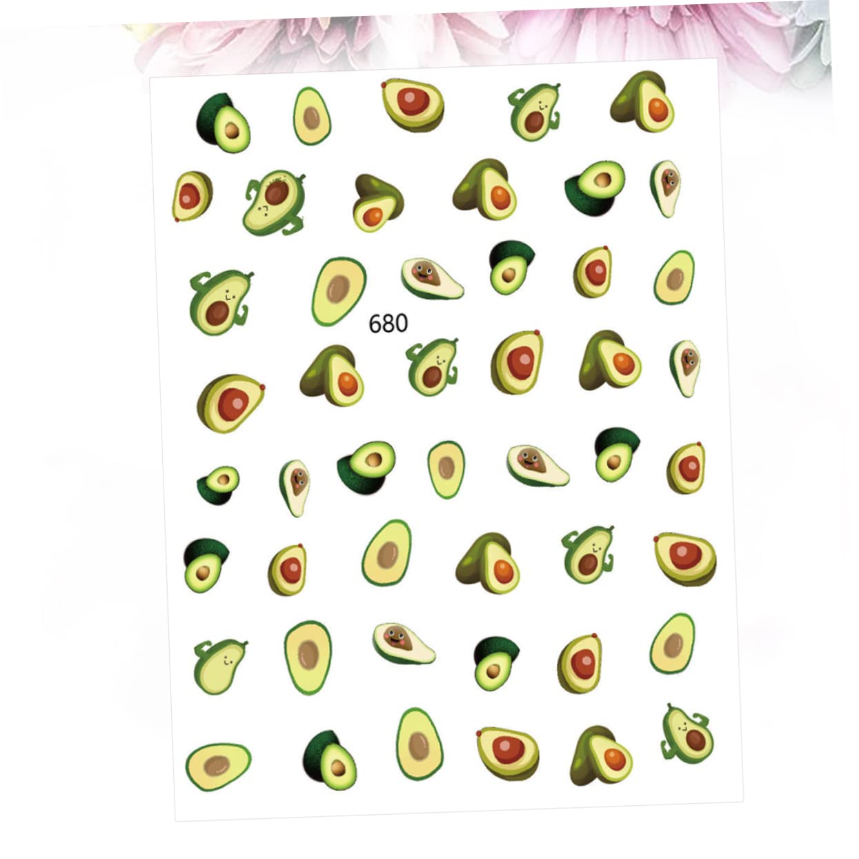 3 Set Adesivi Per Unghie Design Frutta Decorazioni Per Manicure Facili Applicare Per Feste E Speciali 12 Fogli*3