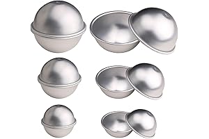 Metal Bath Bomb Mold Set of 18 Pcs