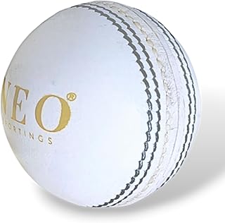 Neo Cricket Leather Ball, 2-Piece Construction, T20 and 30-40 Over Matches
