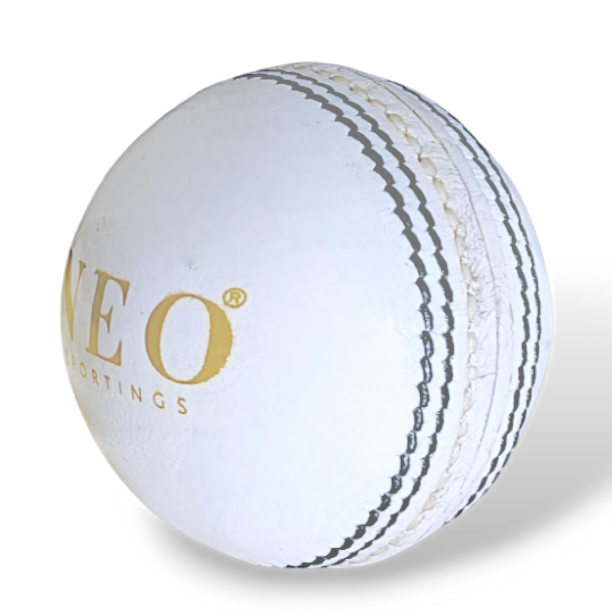 NEO Two-Piece Water Proof Cricket Leather Ball for Women and/or Youth Players, Regular Size, Pack of 1 (White)-picture-18
