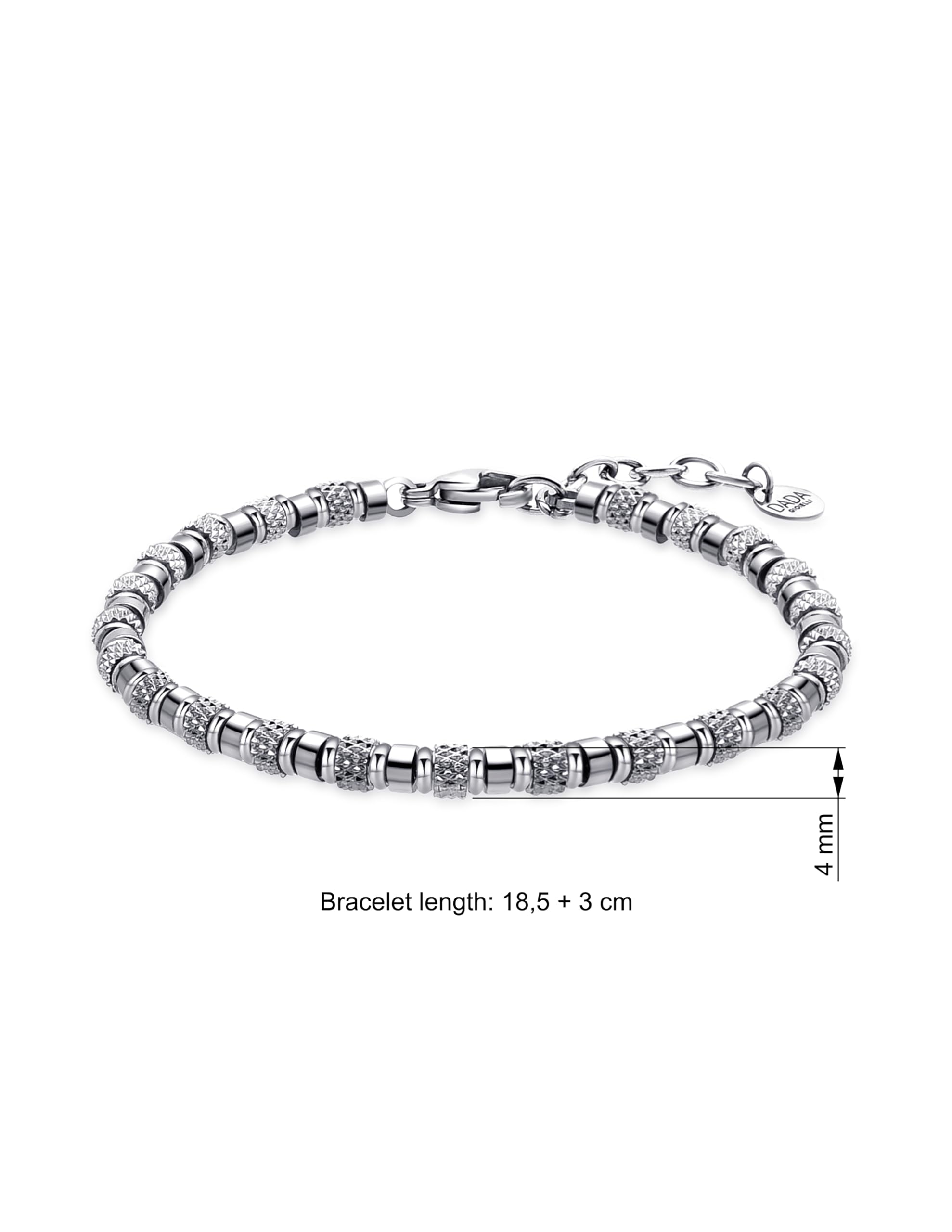 Dada Gioielli - Bracciale con Pietre Naturali - Scopri la Pietra che ti rappresenta - Energia, Focus, Protezione, Creatività Misura Regolabile 18,5+3 cm