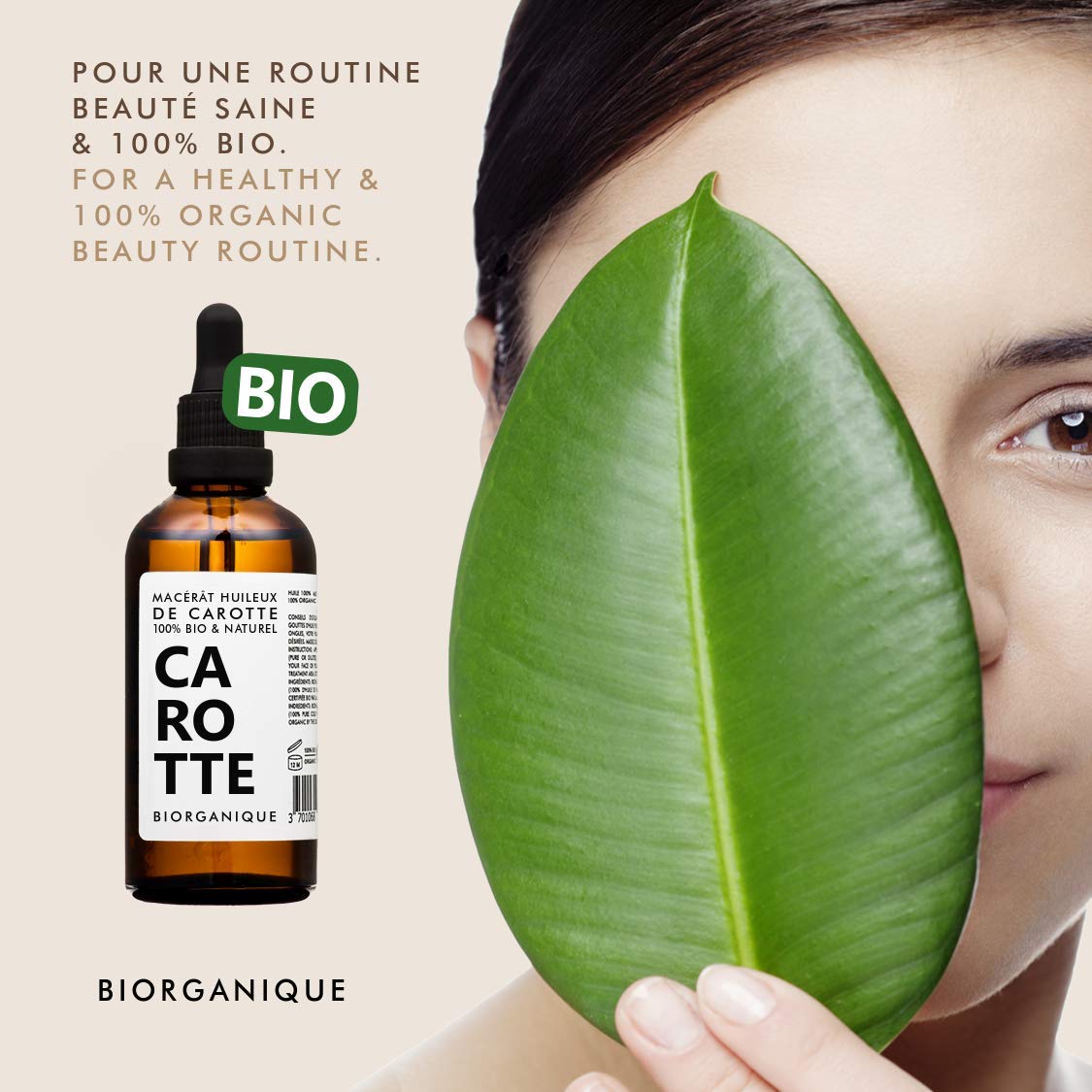 Bio olejek marchewkowy (macerat) – 100% czysty, wegański i ekologiczny – 50 ml – pielęgnacja ciała, skóry, twarzy