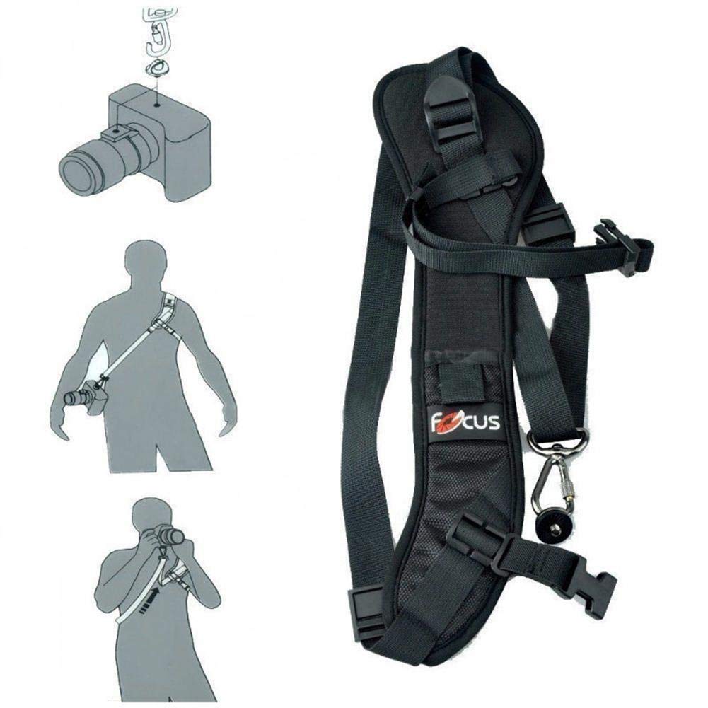 F-1 Quick Rapid Shoulder Sling Belt Neck Strap For Camera SLR DSLR Black