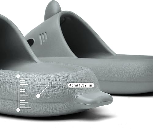 Miniatura 3 de Sandalias deslizantes de tiburón tipo nube para hombres y mujeres, pantuflas de verano novedosas de punta abierta, zapatos antideslizantes