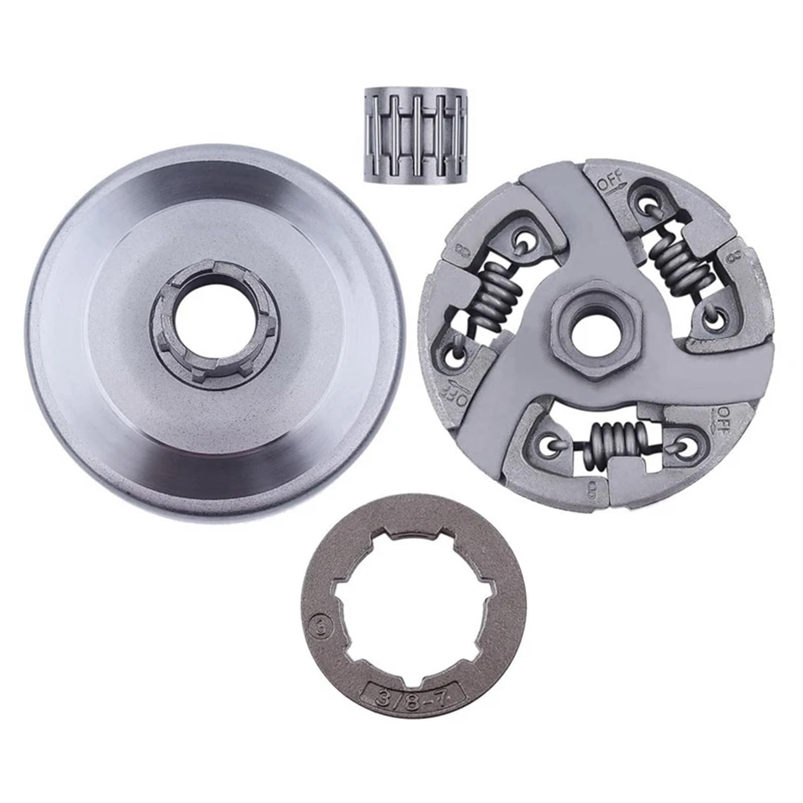 Osłona zębatki silnika Zestaw łożysk zębatki bębna sprzęgła 3/8-7T pasuje do piły łańcuchowej Husqvarna 3120 394XP 395XP 3120XP Jonsered 2094 2095