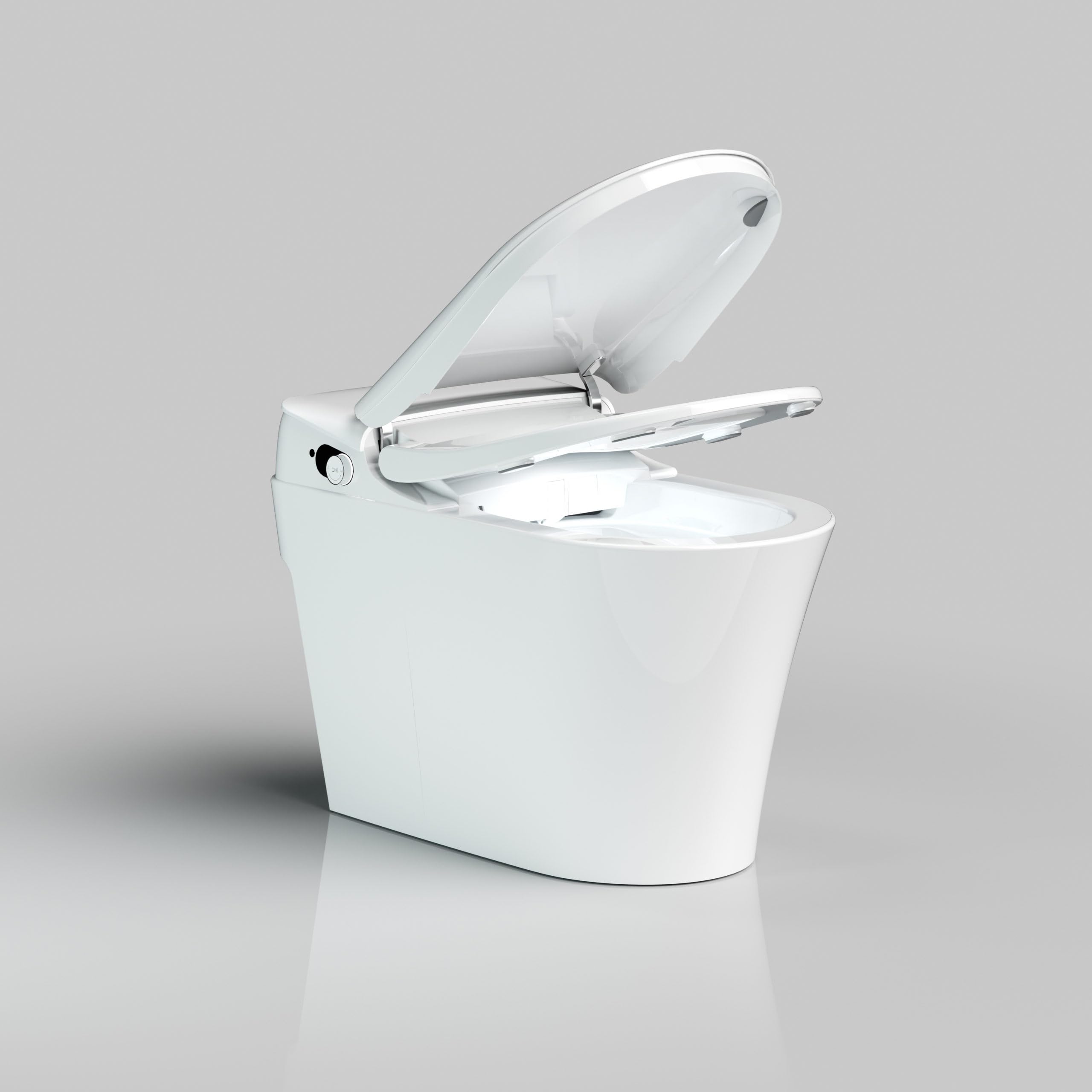 WC Japonais Intelligent au Sol EDEN par Sanibulle - Toilettes Lavantes et Séchantes - Ouverture Automatique Laser - Chasse Cyclonique - Garantie 3 Ans - Marque Française