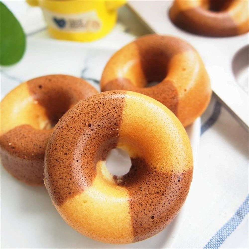 Amazon | テフロン加工の炭素鋼6カップドーナツ金型ドーナツBagel Tin
