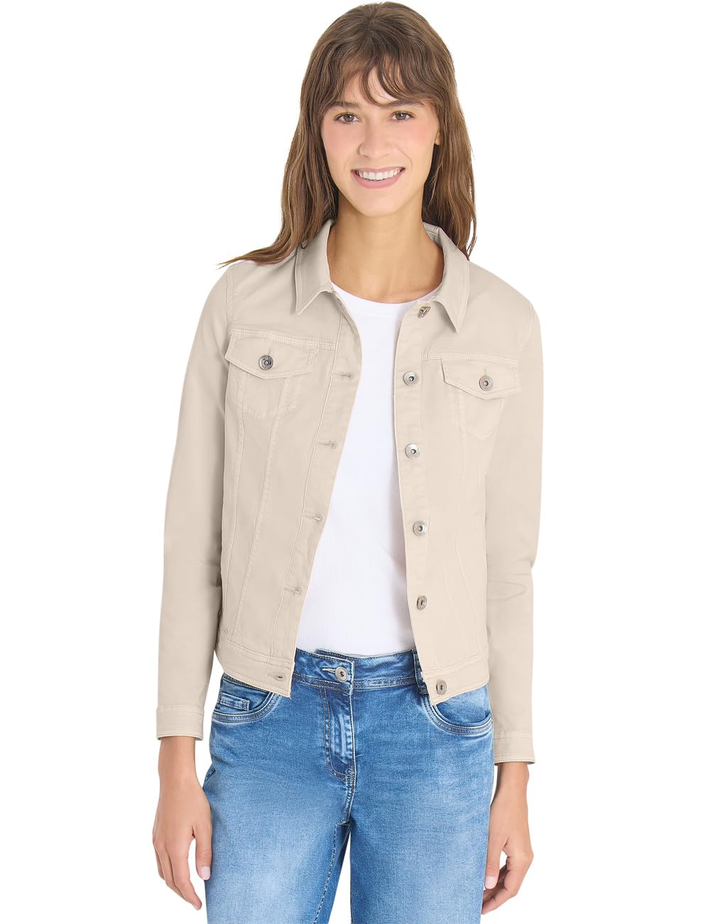 Cecil 2117498 Chaqueta vaquera coloreada Mujer (Pack de 1)