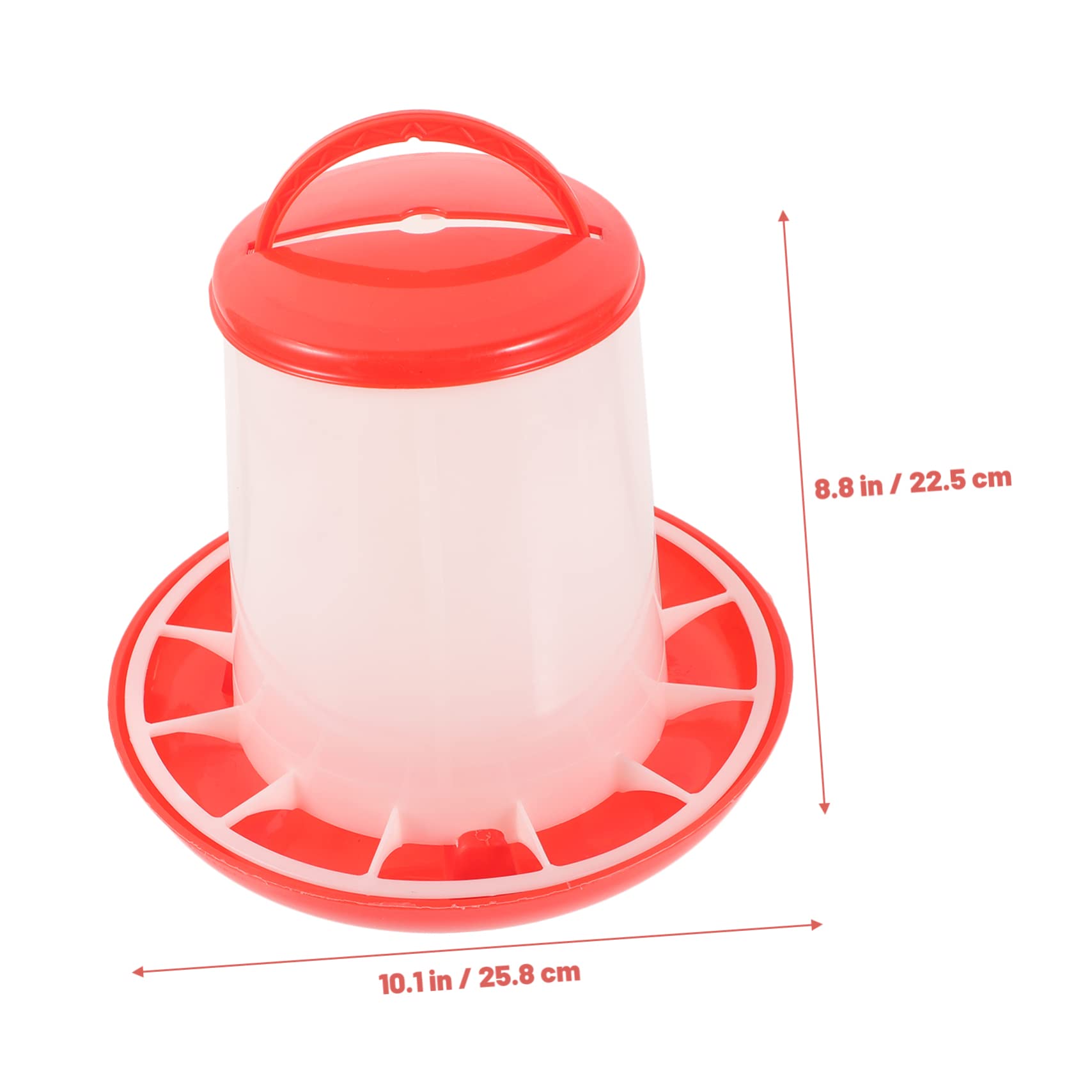 HANABASS Hanging Poultry Feeder Container Automatic Chick Feeder with Cover Easy to Clean and Install Durable Chick Feeding Station for Multiple Poultry Use