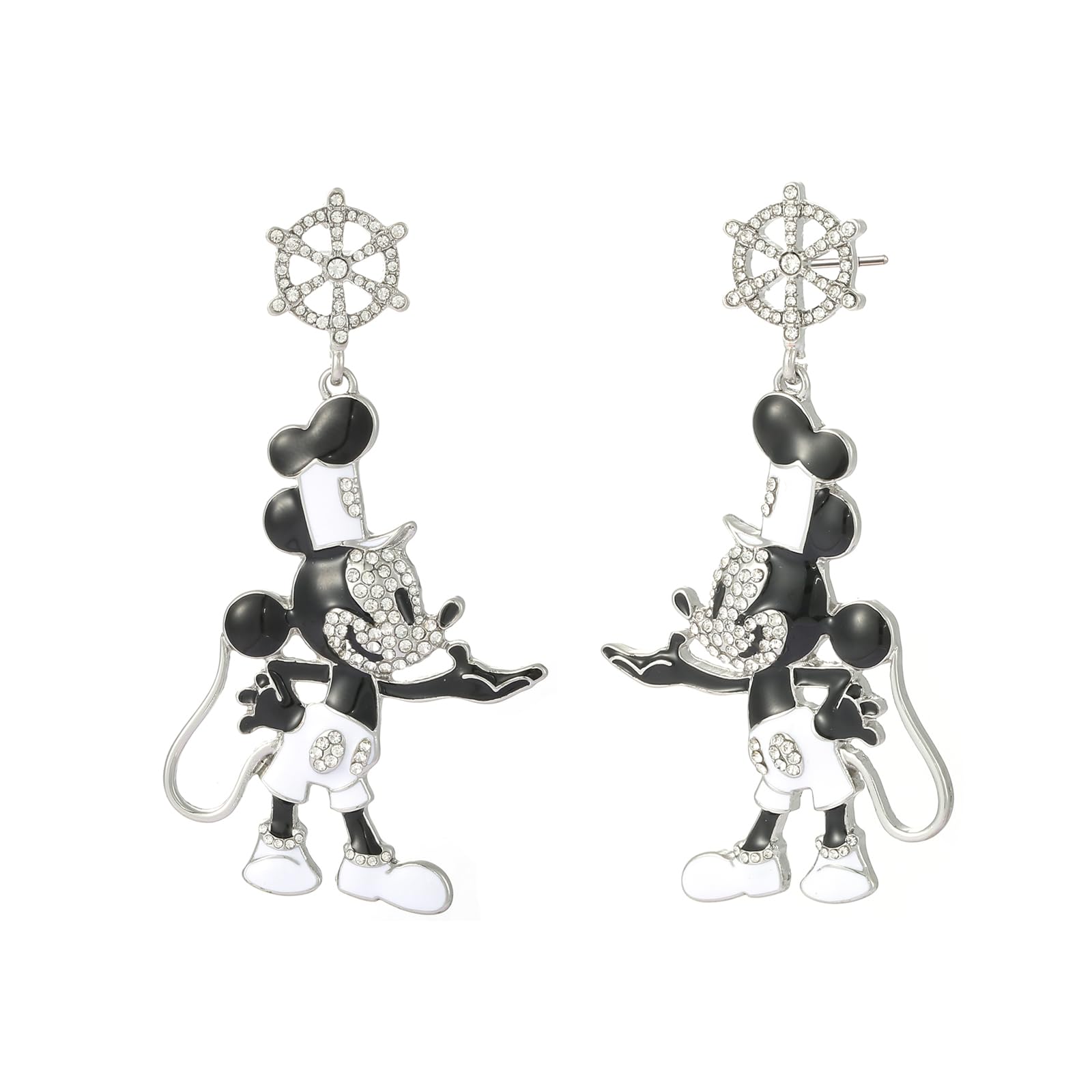 Madison Tyler Cute Earrings for Brides Mouse Dangle Earrings | Delicate Rhinestone Animal Earrings for Women | Daily Wear Holiday Birthday Gifts