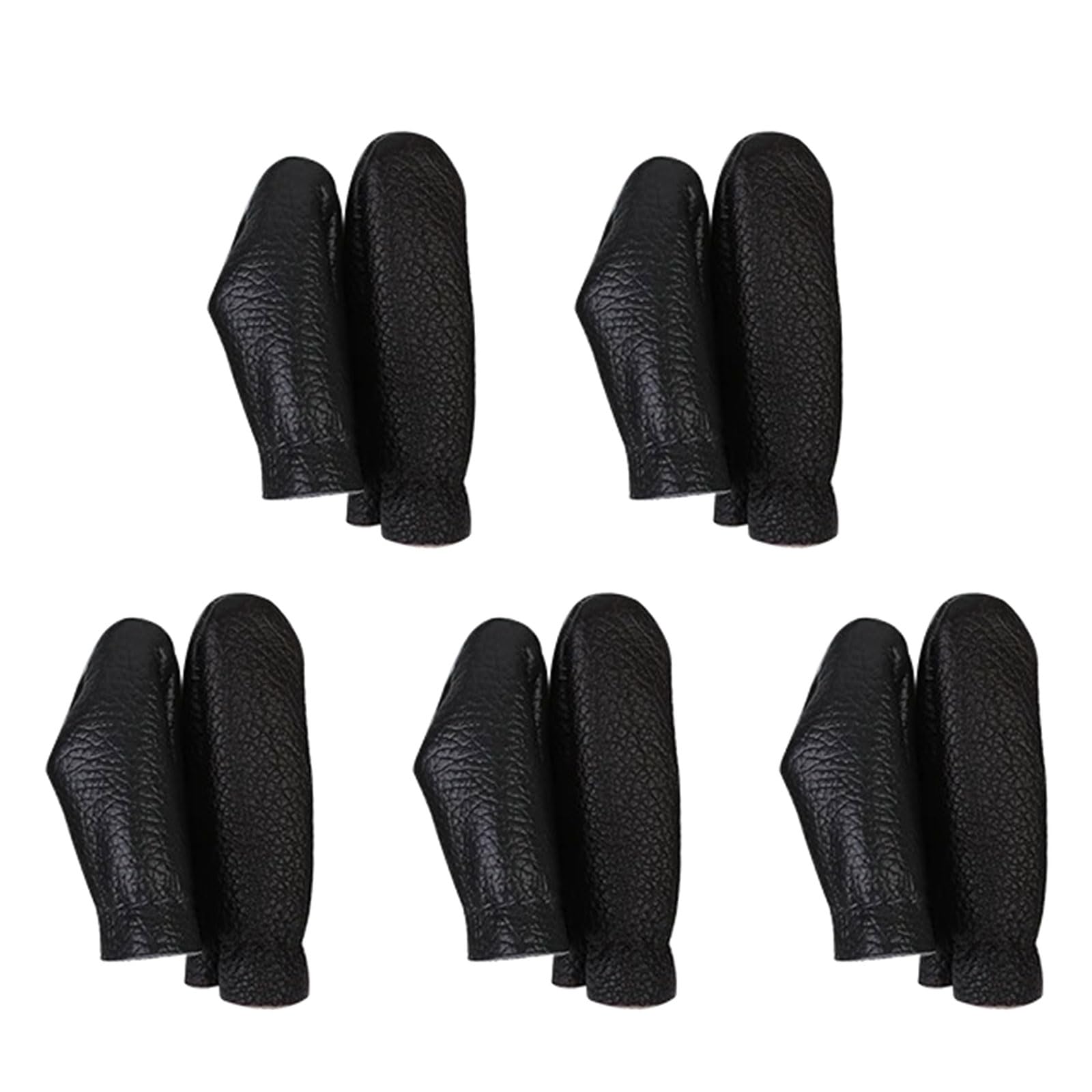 Hsioluted 5 Sets / 10Sets Leather Thimble Finger Protector Thumb and Finger Thimble/Protector for Hand Sewing Needlework Craft Sewing for Quilting Men Hand