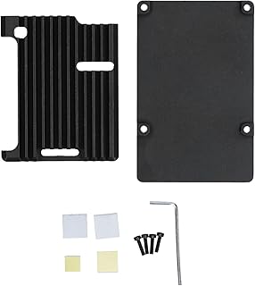 Caja CNC de aleación de Aluminio Negro con Acabado de oxidación anódica - Caja de disipación de Calor pasiva Compatible...