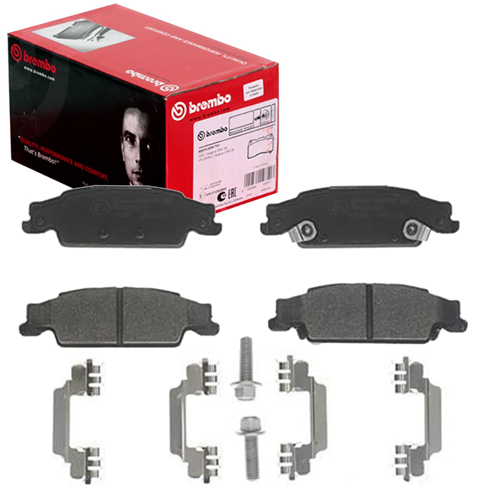 Brembo P 09 007 Bremsbelagsatz, Scheibenbremse hinten