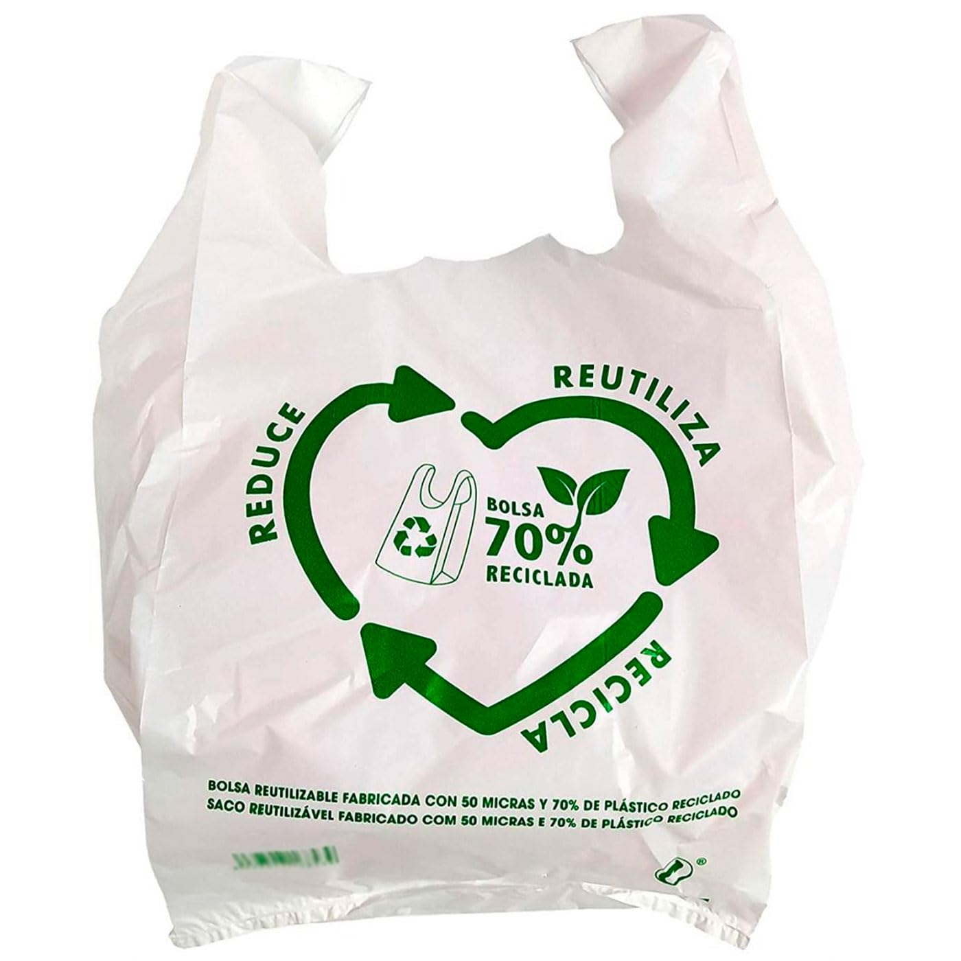 Tradineur 120 Sacchetti Plastica Riutilizzabili Per Alimenti 30x40 Cm | Spessi 50 Micron E Riciclati