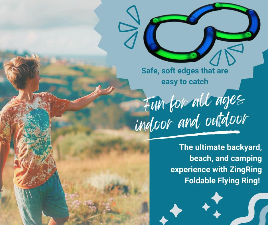 Ultimate Foldable Flying Ring – High-Performance Indoor & Outdoor Throwing Toy for All Ages – Perfect for Backyard, Beach, and Camping Fun!