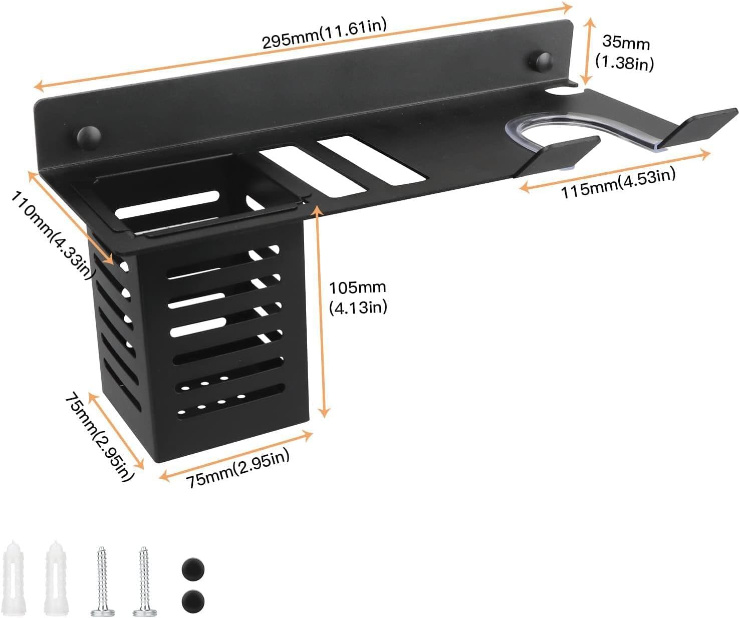 ドライヤースタンド ヘアアイロン 収納 ドライヤー掛け 収納 壁掛け 犬