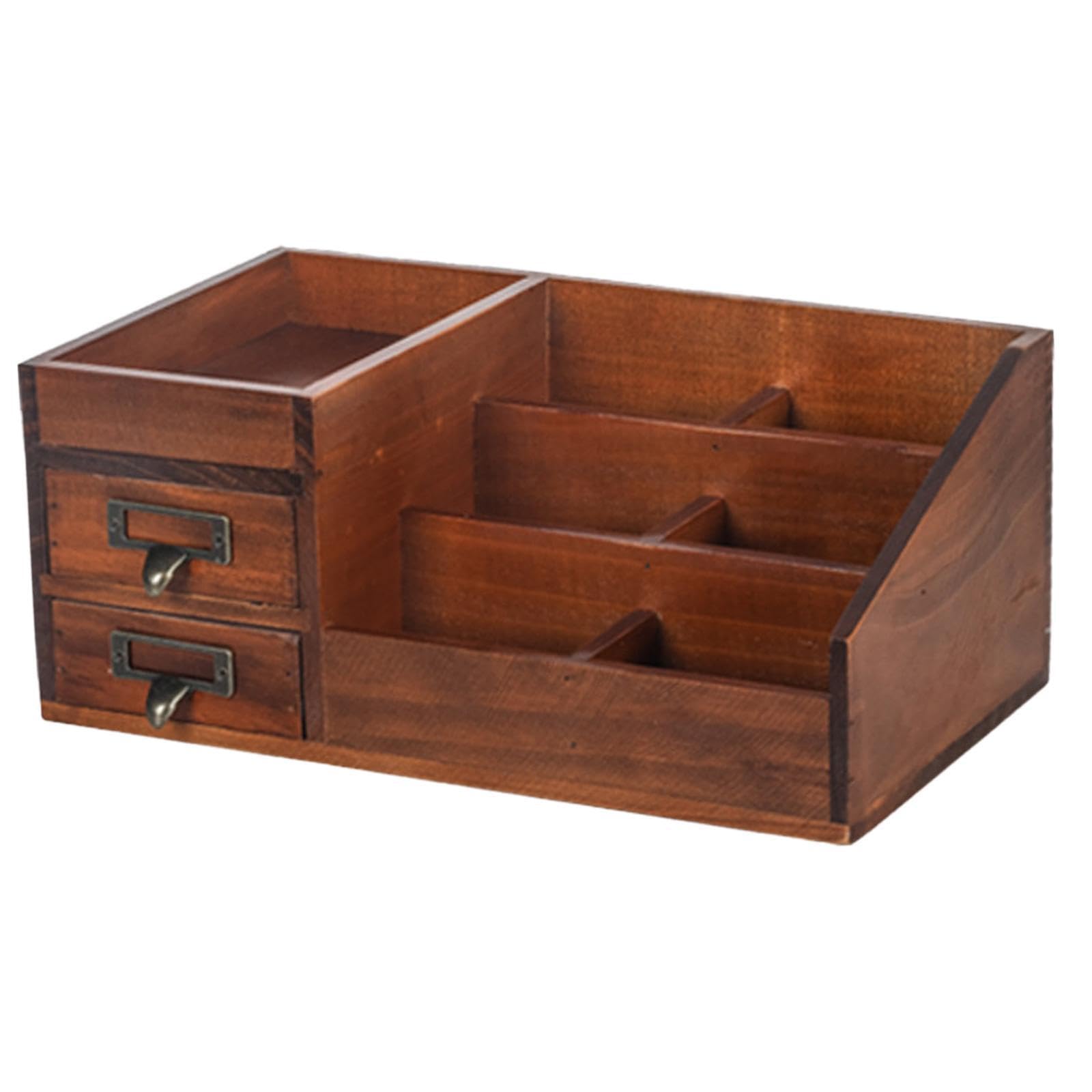 PIXZCSA Functional Organizers Elegant Desktop Storage Solutions For Organizing Remote Controls Cosmetics Stationery And Sundries Makeup Drawer Storage Box