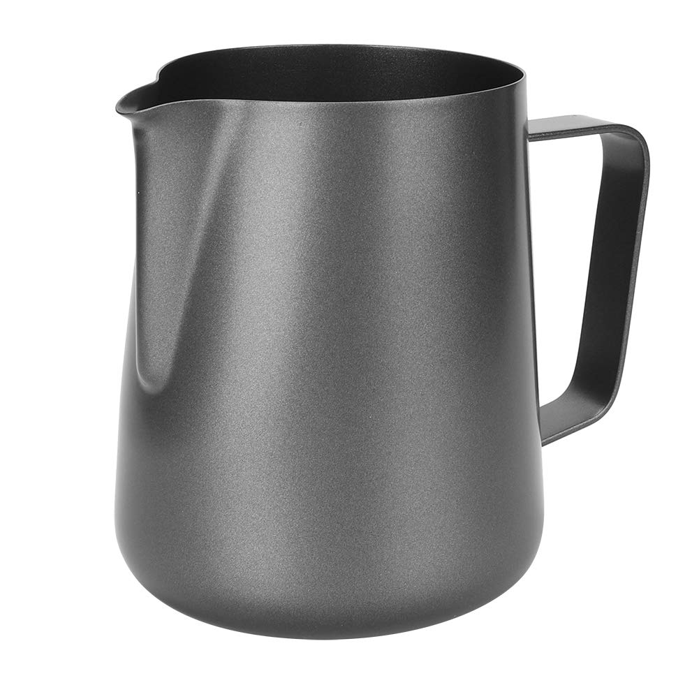 20oz Milk Frothing Pitcher, Milk Frother Cup Stainless Steel Milk Steamer Cup for Coffee Pitcher Latte Frothing Jug Container