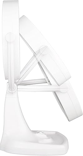 Miniatura 4 de Zadro Eleganze Bright - Espejo de maquillaje iluminado con ampliación y bandeja de almacenamiento (10X1X 11 pulgadas de ancho x 17.5 pulgadas de