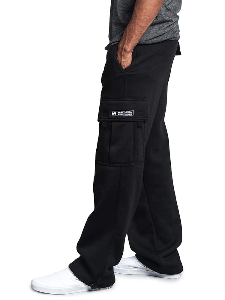 Amazon.com: G-Style USA Men's Solid Fleece Heavyweight Cargo