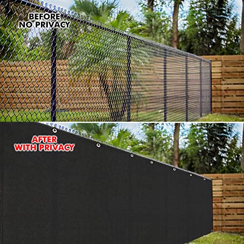 Nungt 3'X16' Black Balcony Privacy Screen Uv Protection Heavy Duty Fence Mesh Shade Net Cover For Deck, Patio, Porch, Terrace, Outdoor Backyard Shield 90% #TOP1