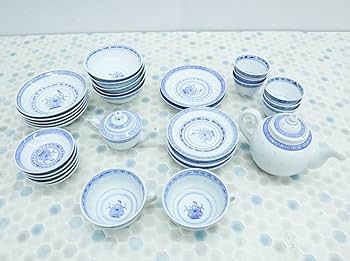 景徳鎮陶器研究所製作 7501マオ磁器毛沢東 専用食器 4点4セット 景徳鎮陶器研究所製作 7501マオ磁器毛沢東 専用食器 4点4