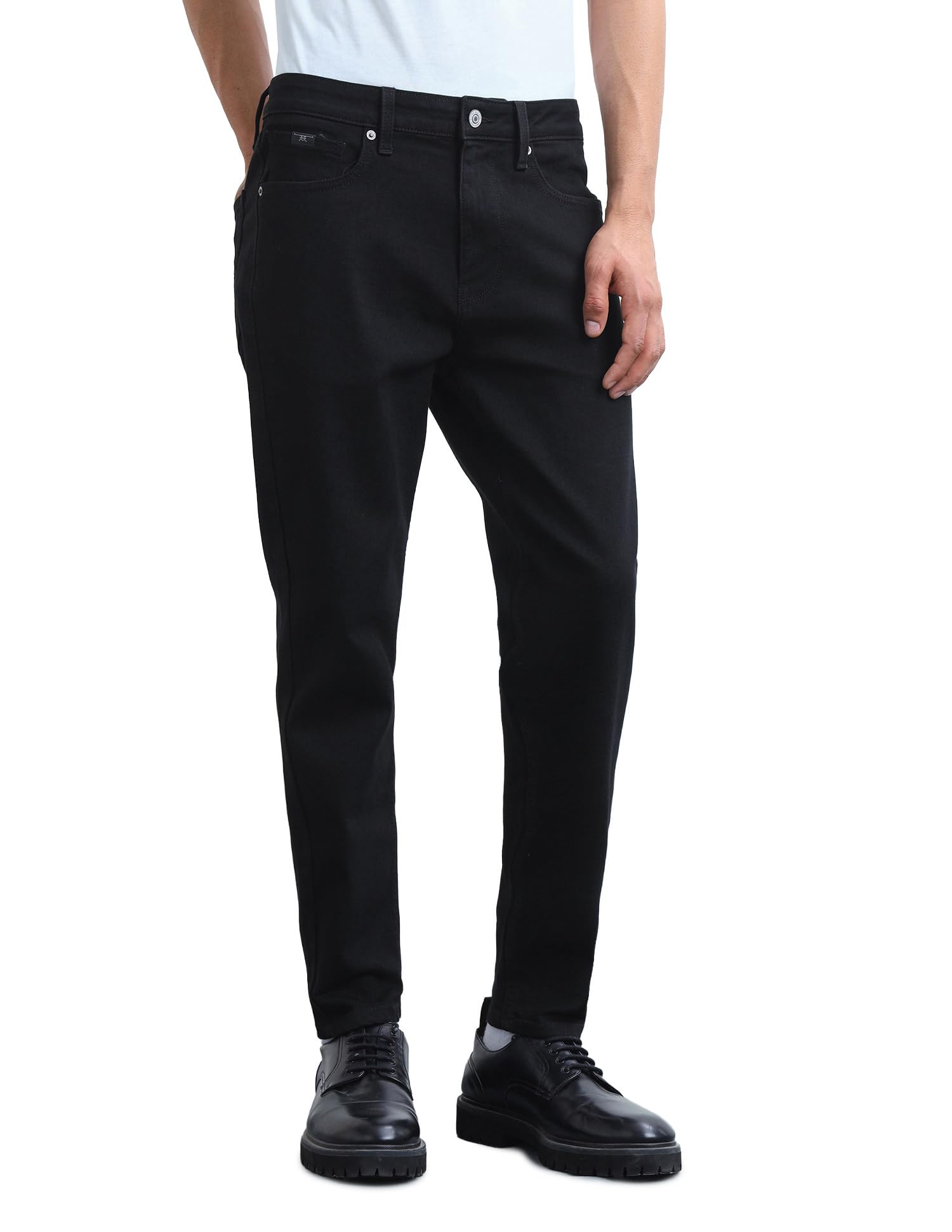 flying machine Men's Relaxed Tapered Fit Jeans| Solid | Mid Rise | Stretchable | Jeans for Man-picture-21