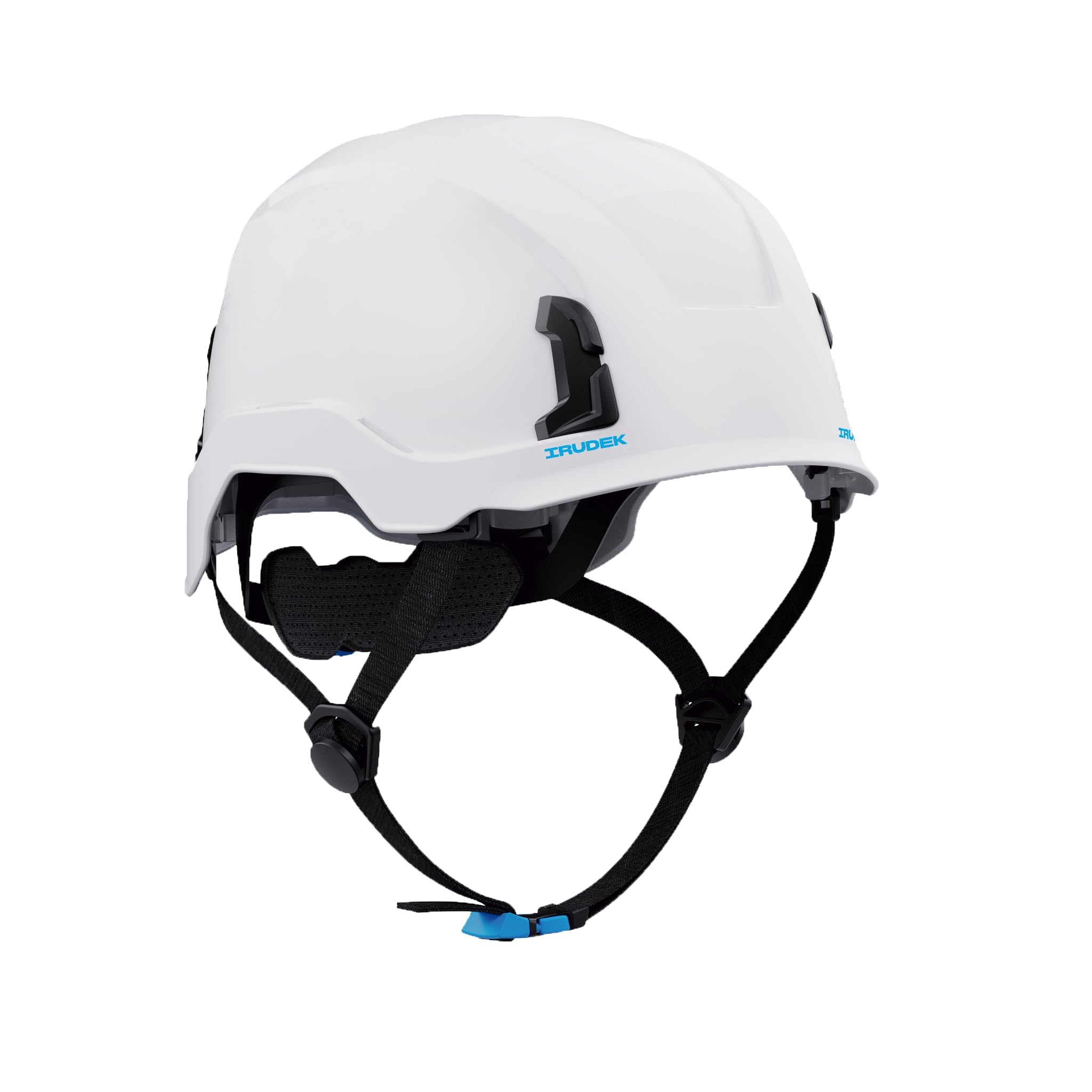 Irudek OREKA II Blanco – Casco dieléctrico para Trabajos en Altura, ABS Ultraligero, Sistema ROUNDFIT, Chip NFC Integrado, Ranuras universales 30 mm, Certificado EN 397 y EN 50365