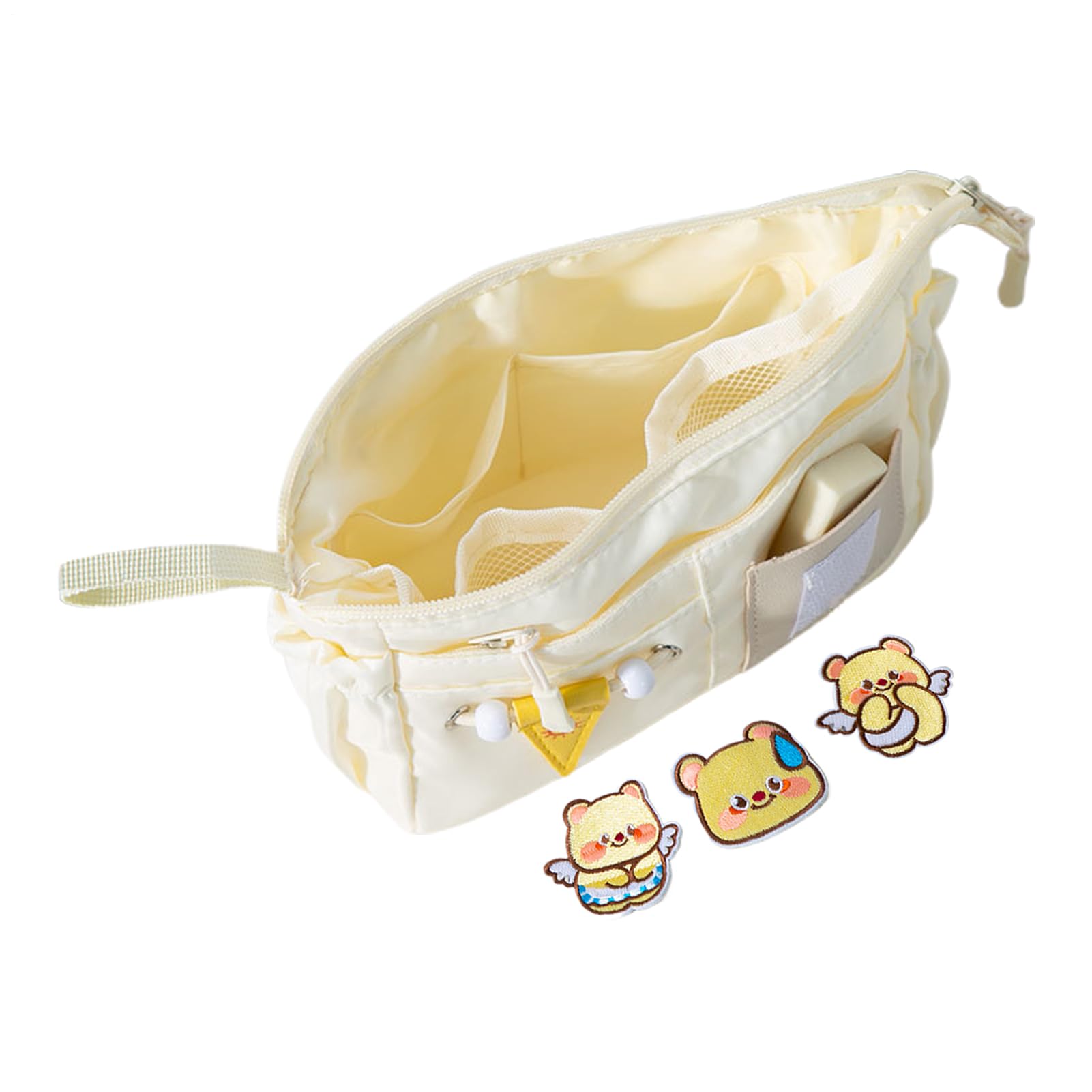 Pencil Case Pouch,Large Capacity Cute Bear Multi-Layer School Supplies,Kids Pencil Case | for Desk Stationery Art Markers Journals Makeup Travel Office Drawing Writing Erasers Rulers Home