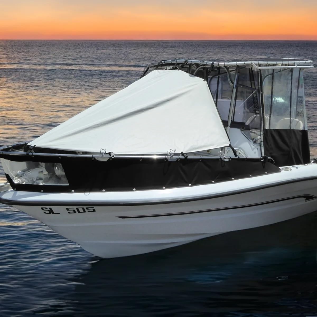 Oceansouth T-Top Bogenschirm (Grau, Länge 2,13 m x Breite 2,75 m)