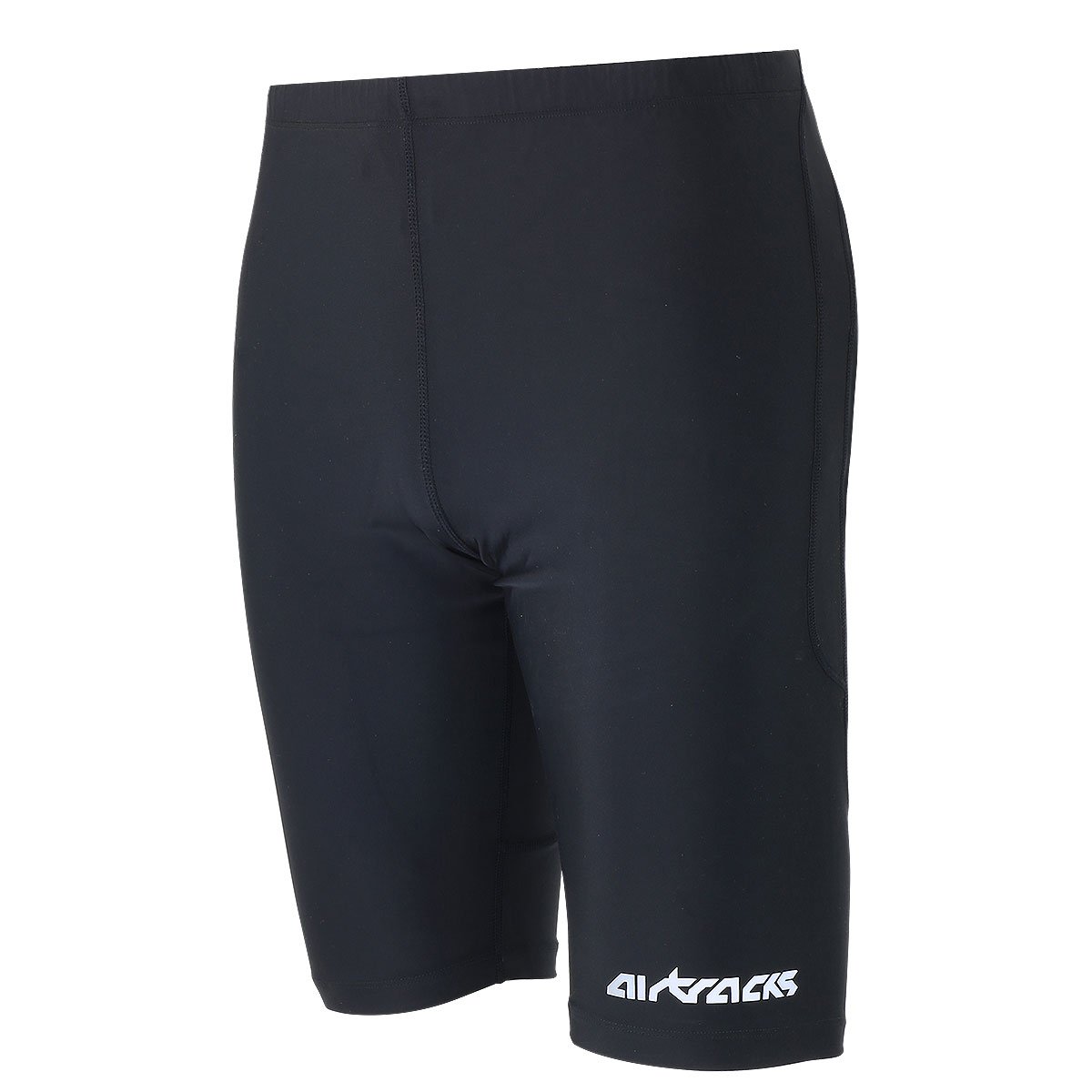 Airtracks Funktions Laufset Laufshirt - Kompressions - T-Shirt Kurzarm Pro Team + Laufhose Kurz Pro Air - Atmungsaktiv - Schnelltrocknend - Reflektoren