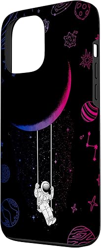 Miniatura 2 de Funda para iPhone 13 Pro Max Astronauta Luna Bisexual Bandera Espacio LGBTQ Orgullo Gay Aliado Bi