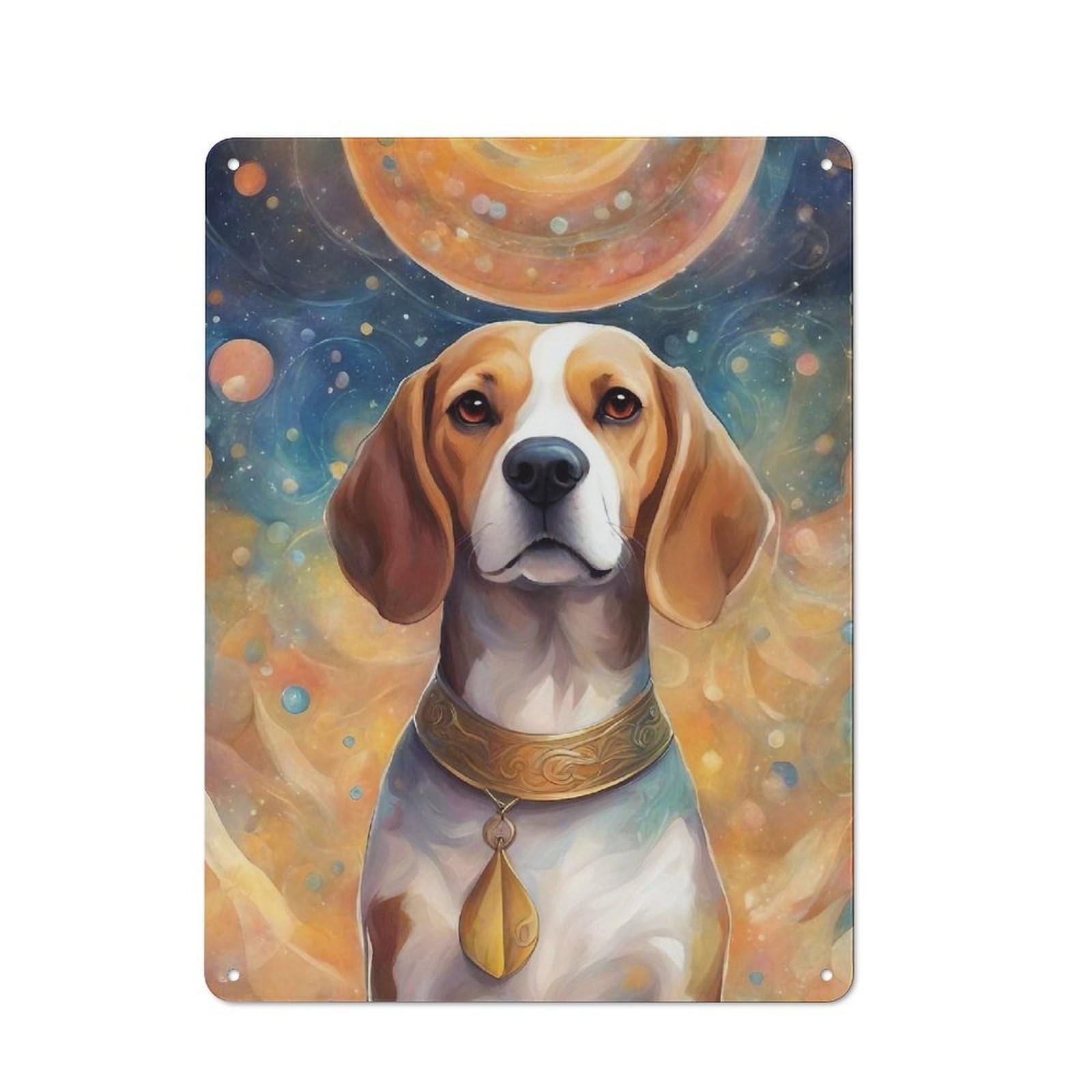 Junmoney Dog000109 Smart Decorative Metal Sign 40X30cm, Studio Wall Plaque For Hobby Room, Office, Lounge Or Living Room