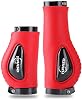 Silicone PU Leather Bicycle Handlebar Grips Sleeve Silicone Meat Ball Shock Grips Absorption Comfortable Mountain Bike Grips for Modified Mountain Bike