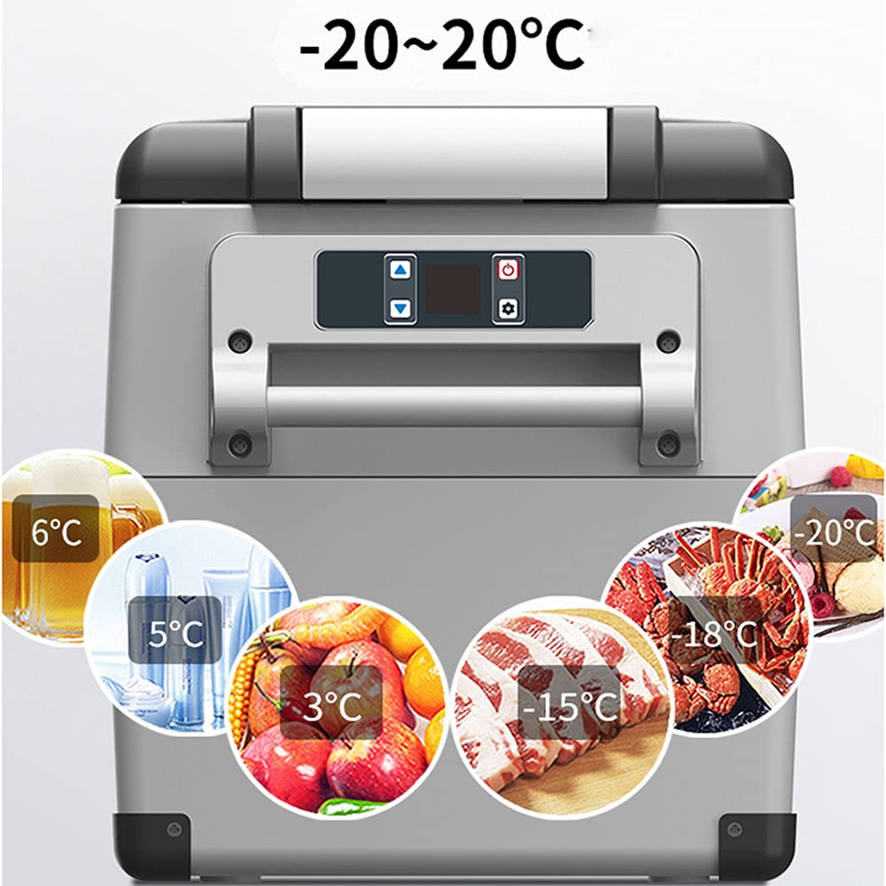 XIAOLIN Frigorifero per Auto da 12/24 Volt Frigorifero da 30l Frigorifero, da -20 ℃ A 20 ℃ Refrigeratore A Compressore Elettrico RV, Campeggio E Viaggi