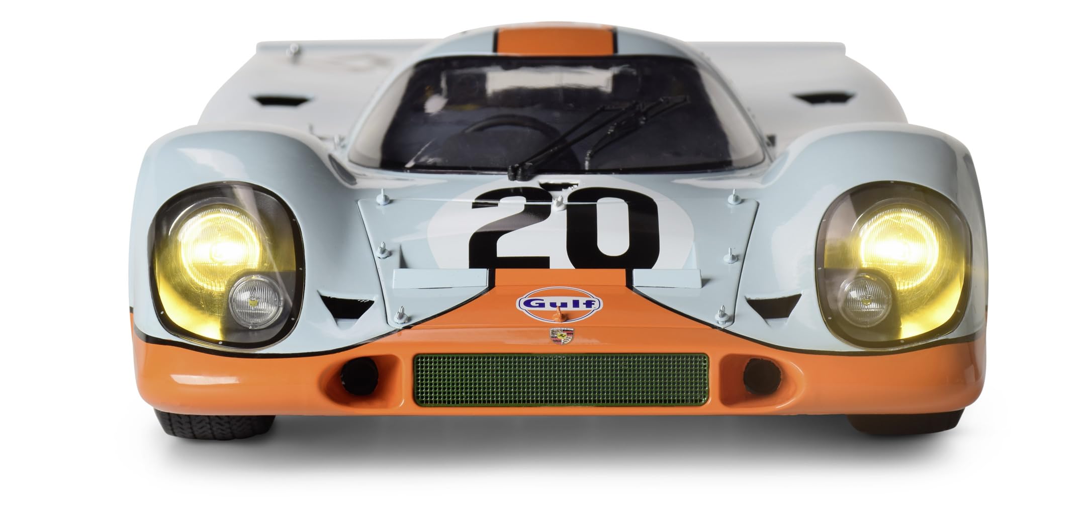 IXO Porsche 917KH #20 Golf - modelarstwo, zestaw do budowy modeli metalowych, czerwony, zestaw do montażu z funkcją oświetlenia