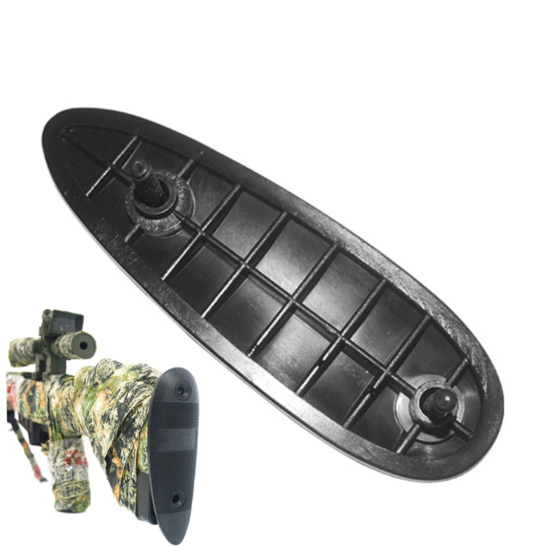 Capa de retroceso almohadilla de combate almohadilla de culo retroceso protector de culo absorbente de goma almohadilla de retroceso antideslizante de choque protector al pad buttstock suministros