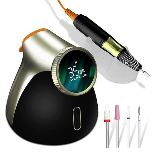 Taladro de uñas de 35000 RPM para uñas acrílicas, lima de uñas eléctrica profesional, taladros eléctricos portátiles, pulido de manicura y pedicura,