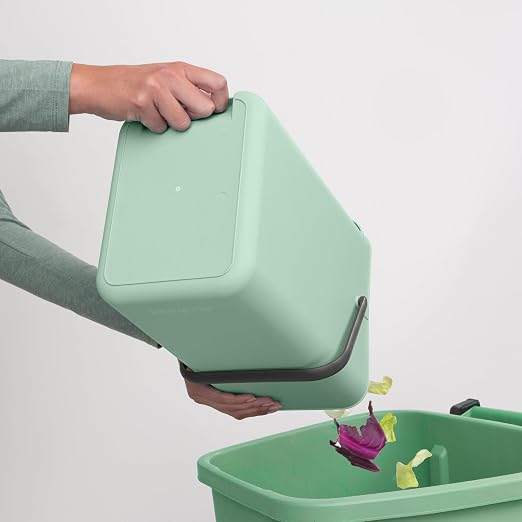 Caneca de reciclaje Brabantia Sort & Go 12L verde jade miniatura 6
