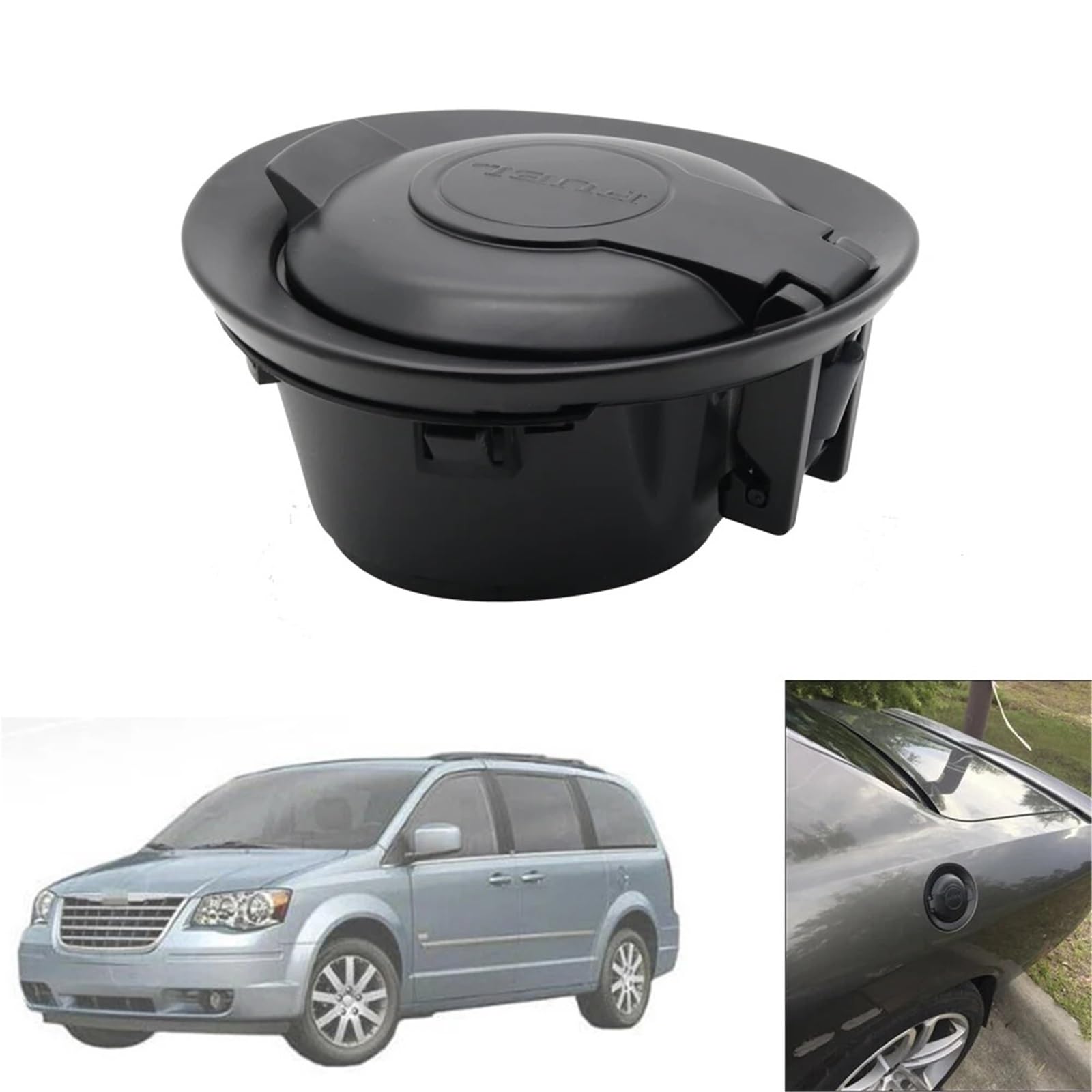 Samochodowe korki wlewu oleju Pasuje do Dodge 2008-2019 Pokrywa zbiornika paliwa gazowego Korek oleju Drzwi paliwa gazowego Edycja parowa 68250120AA