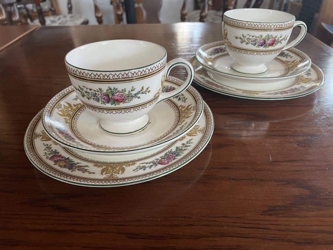 ウェッジウッド コロンビアエナメル カップ＆ソーサー 2客