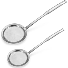 2 PCS Fine Mesh Strainer Stainless Steel Extra Fine Mesh Strainer