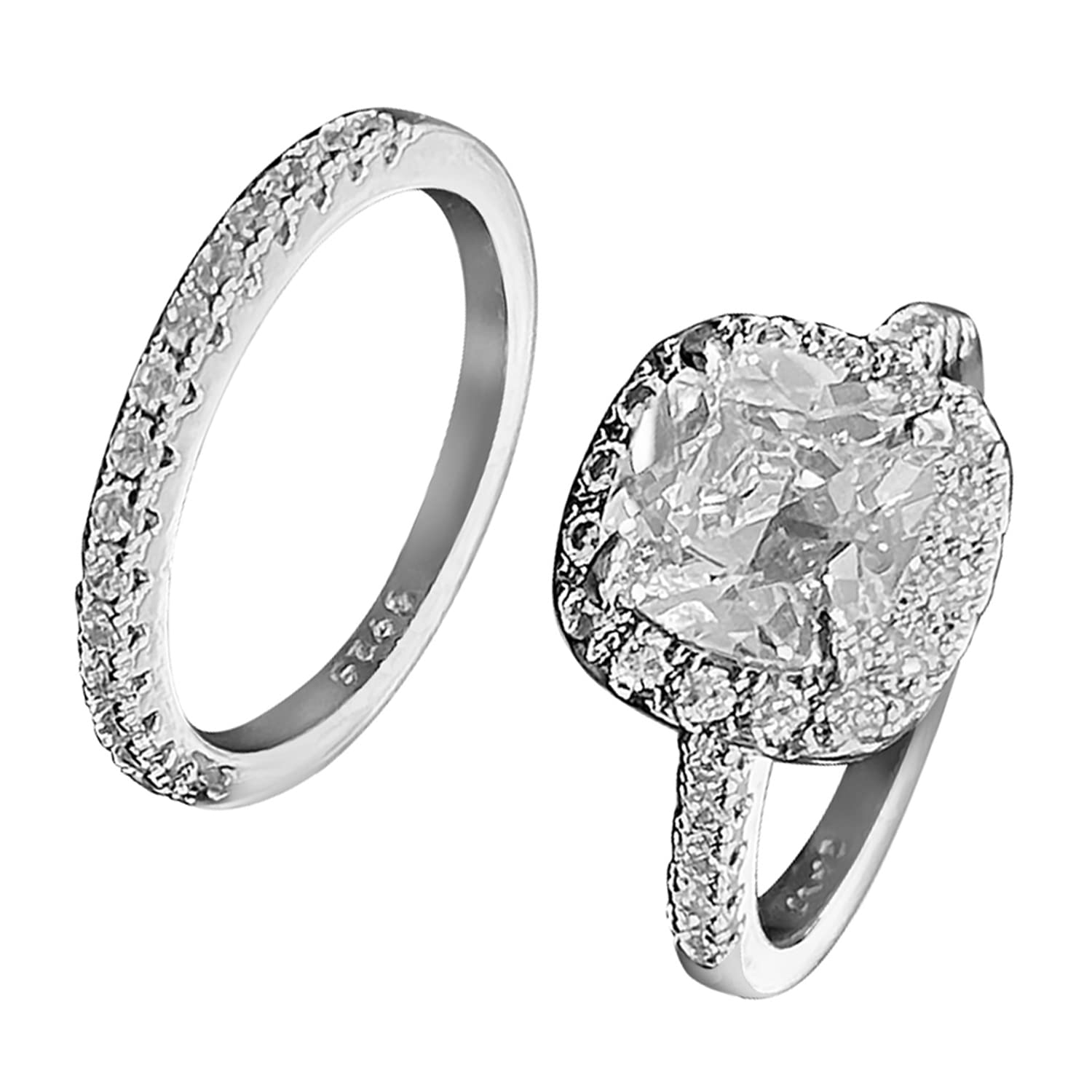 Peora American Diamond Studded Silver Plated Finger Ring Fashion Wear Stylish Jewellery Gift for Girls & Women (PX8R86-7) (B0BTPPRPL6) Amazon Price History, Amazon Price Tracker