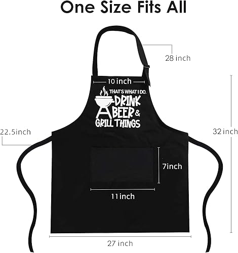 Miniatura 2 de Delantal divertido para hombres BBQ Grill Cooking Delantal