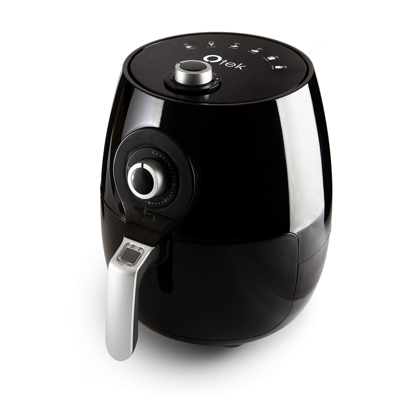 Otek Black 4.5L Air Fryer | 1450W | Low Fat | Healthier Oil Free Frying | Compact Cooker Oven | Timer | Rapid Heating & Air Flow Circulation | Adjustable Temperature Control | Af351 |