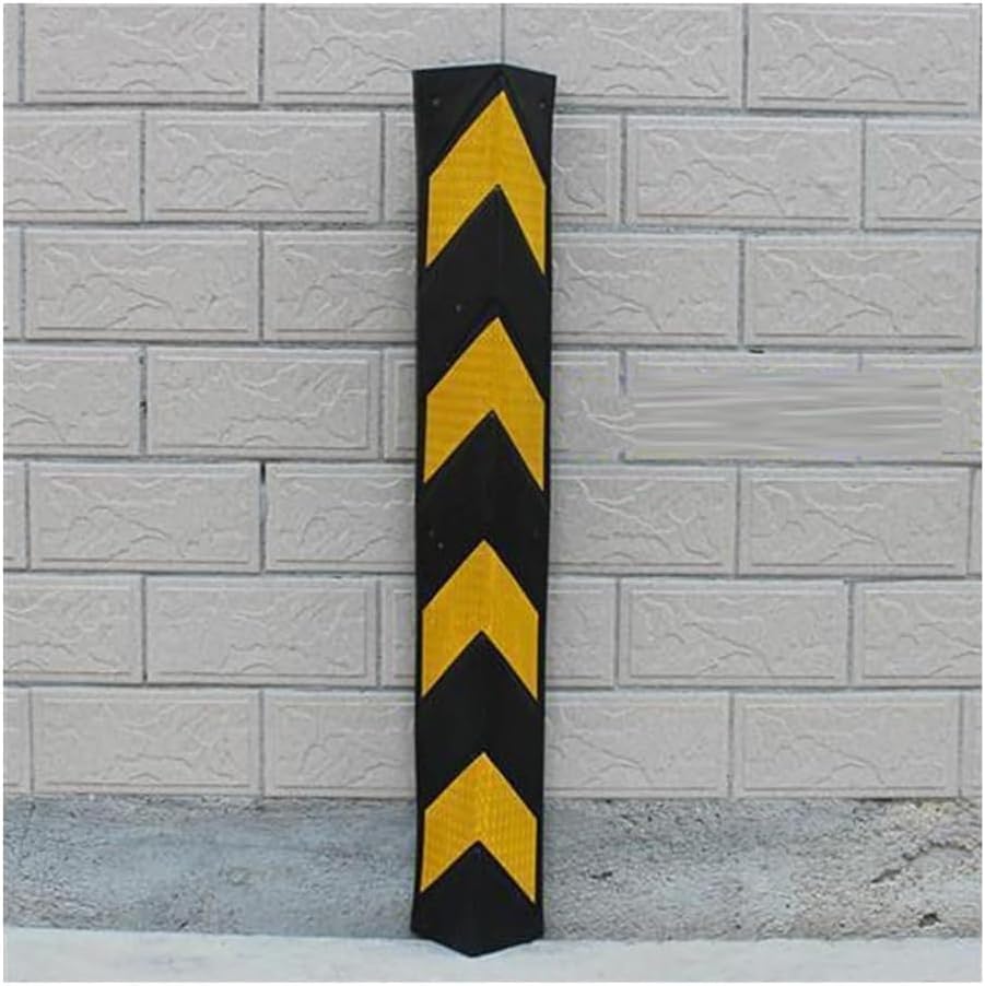 Wall Corner Protectors, Reflective Rubber Corner Guard, for garages and Other environments AntiCollision Strip(2pcs-150cm)