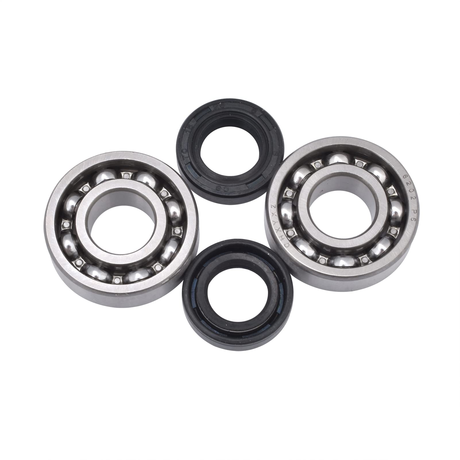 クランクシャフト スチール製 シールドベアリング Amazon | クランクシャフトボールベアリングオイルシールセット に適合