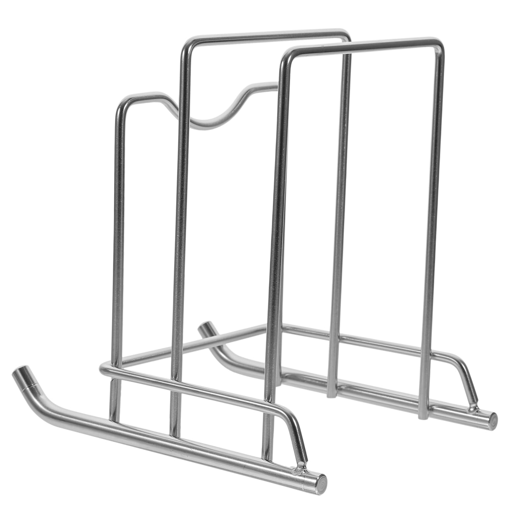 Cabilock Lid Organizer Chopping Board Holder Rack for Kitchen Draining Design for Cutting Board and Pot Cover Storage Keep Your Countertop Organized and Clean