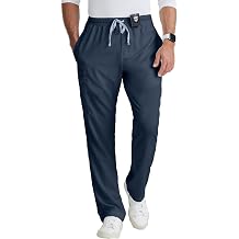 BARCO Greys Anatomy Scrubs - Evan Scrub Pant for Men, Elastic Waist With Zip Fly, Straight Leg Mens Scrub Pant