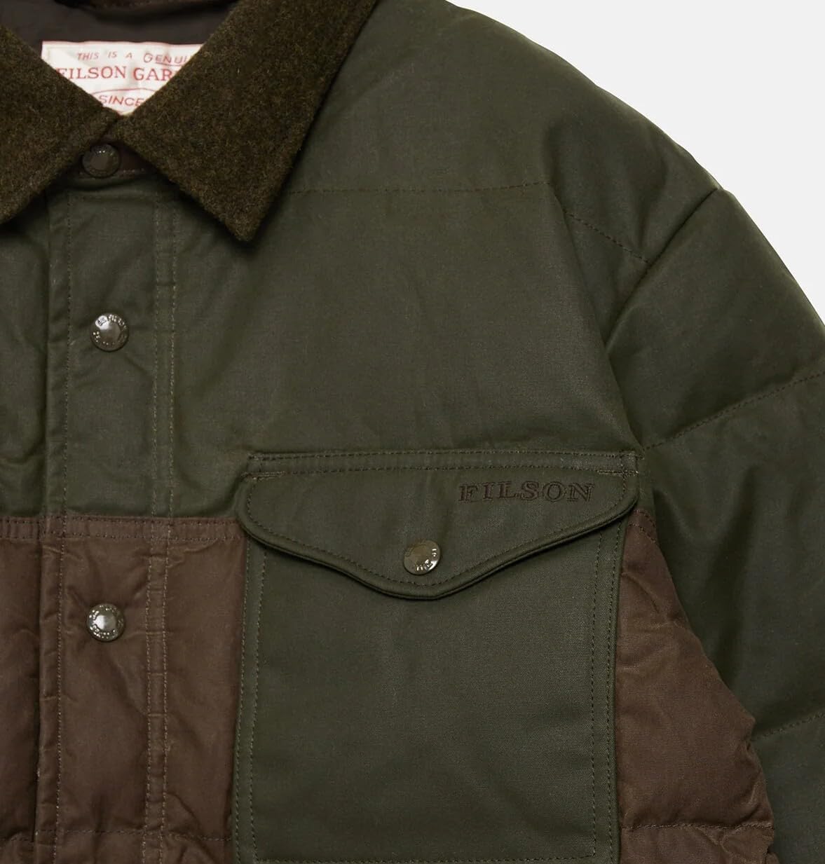 Filson Men's Down Jac-Shirt, Otter Green